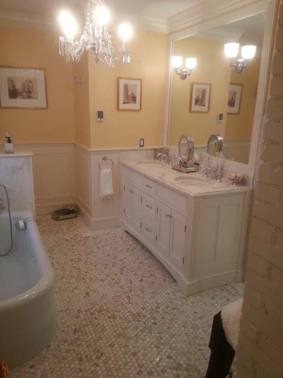 Historic home bathroom renovation - Western Promenade luxury bathroom remodel