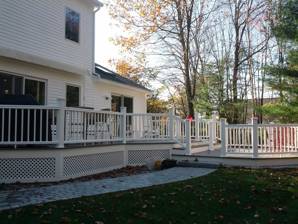 Composite deck construction - Maintenance-free decking solution with professional installation